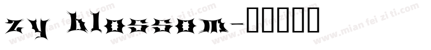 zy blossom字体转换